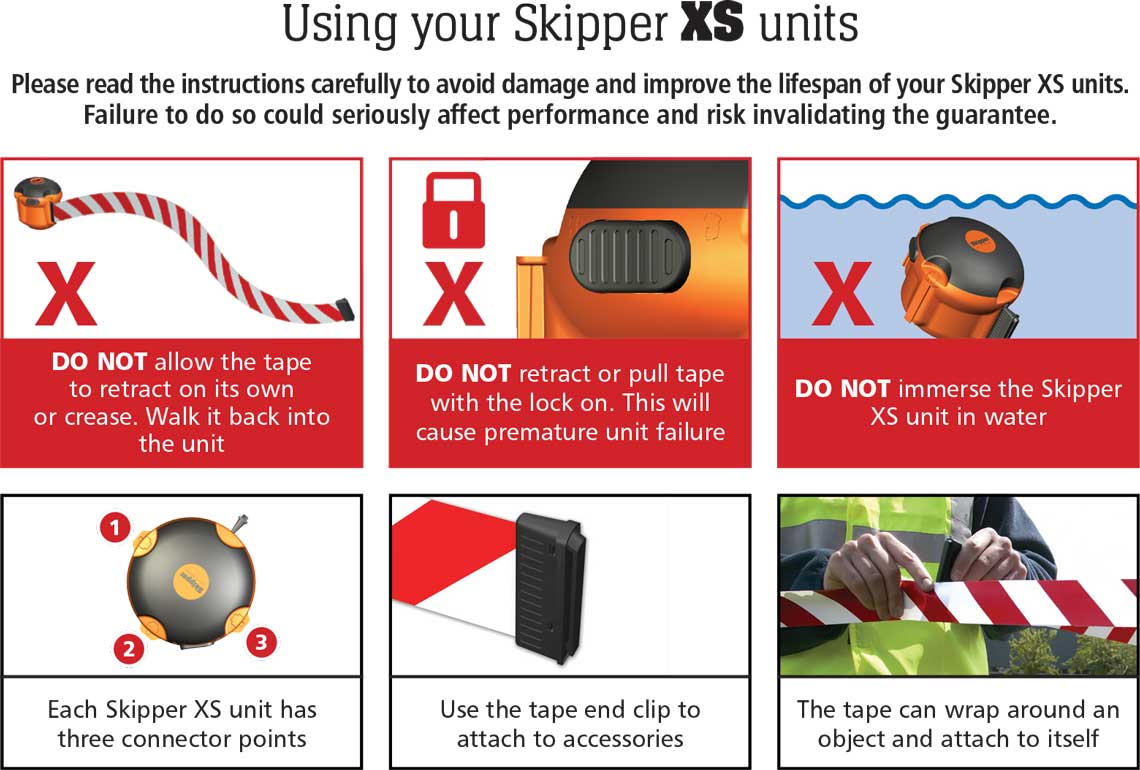 How to use the Skipper XS barrier